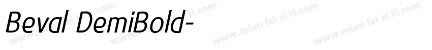 Beval DemiBold字体转换